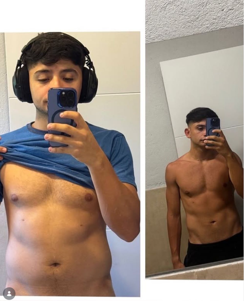 Gonza, antes y después de entrenar con Mario